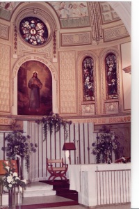 The front altar of the All Hallows' Chapel