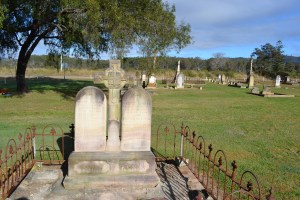 The Kunkel grave in the Murphys Creek cemetery.