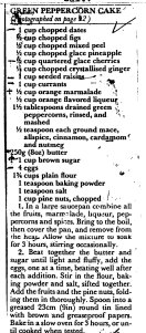 Green Peppercorn Xmas cake recipe from the Australian Women's Weekly (I think) circa 1990