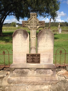 The renovated Kunkel grave at Murphys Creek, Qld