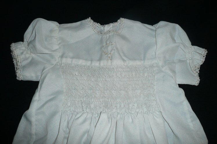 Our children's christening frock.