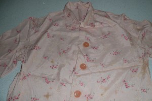 This a pyjama top made by my grandmother. 