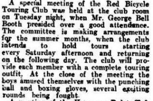 Red Bicycle tour club 12 Aug 1911 Qlder
