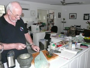 The most recent photo of him we have - in Pavlovian mode.