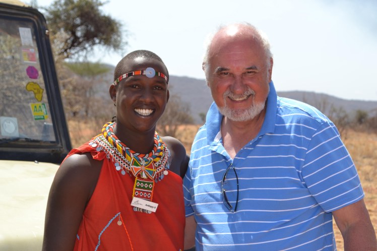 Mr Cassmob and one of our Samburu guides, Anthony.