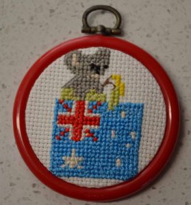 I based this Jubilee swap craft on the Xmas ones we used to do - and which were all given away.