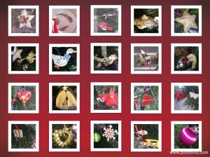 Xmas decorations collage