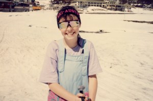 Having fun -the headband actually says "Ski Austria" not "Ski Australia"