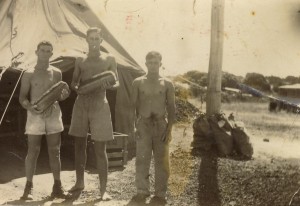 This photograph has the following names on the reverse: Ned Eteell, Slim Hope, and Percy Holt. My guess is this photo is in  PNG.