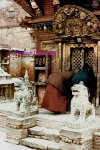 One of our favourite photos of Kathmandu - what were they looking at?