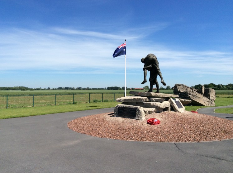 The Cobbers Memorial at Fromelles 2014.