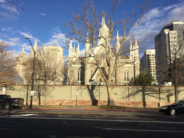 Salt Lake Temple in Temple Square.