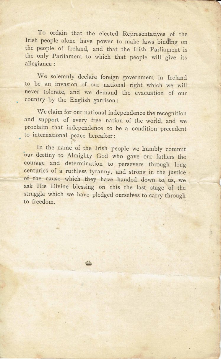 Irish proclamation page 3