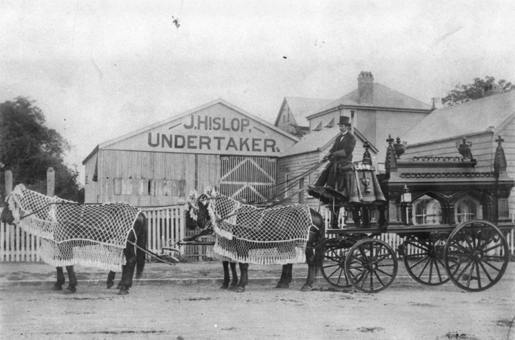 Funeral hearse made by John Hislop in Brisbane ca. 1895