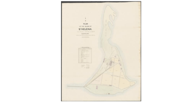 Plan of St Helena 1887