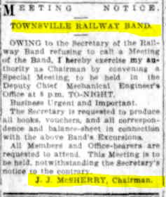 JJ McSherry railway band